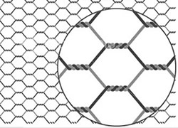 Hexagonal steel netting